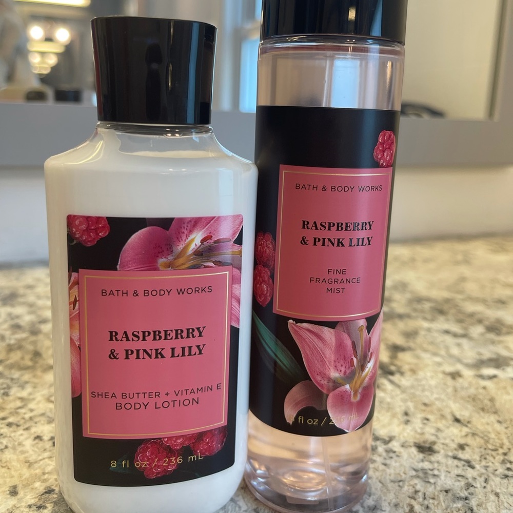 Raspberry and Pink Lily lotion and spray